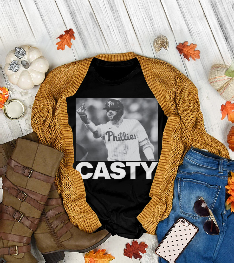 Phillygoat Casty Phillies Baseball Player Gesture T-Shirt