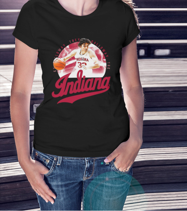 Indiana Hoosiers Trey Galloway Basketball Player Number 32 T-Shirt