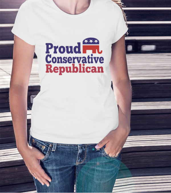 Proud Conservative Republican USA Elephant T-Shirt