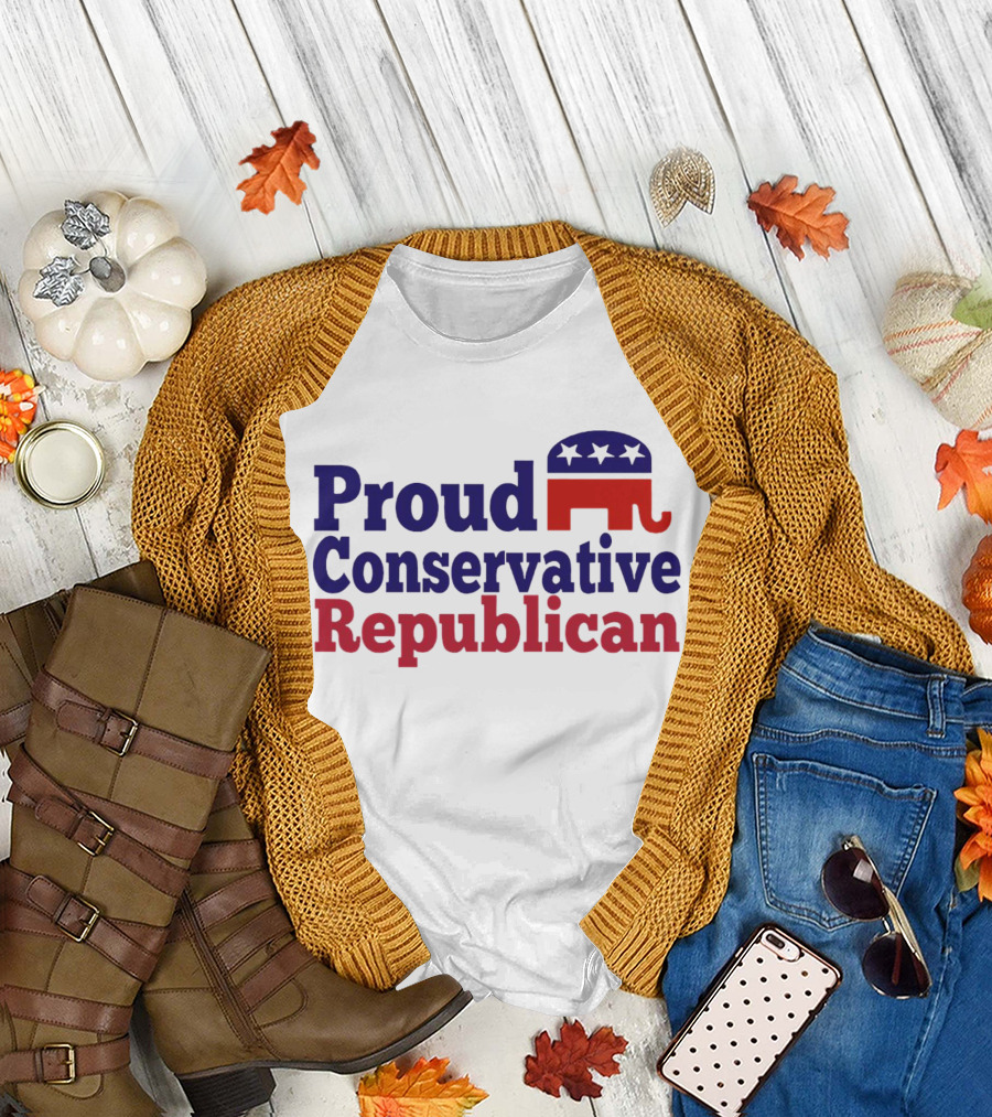 Proud Conservative Republican USA Elephant T-Shirt