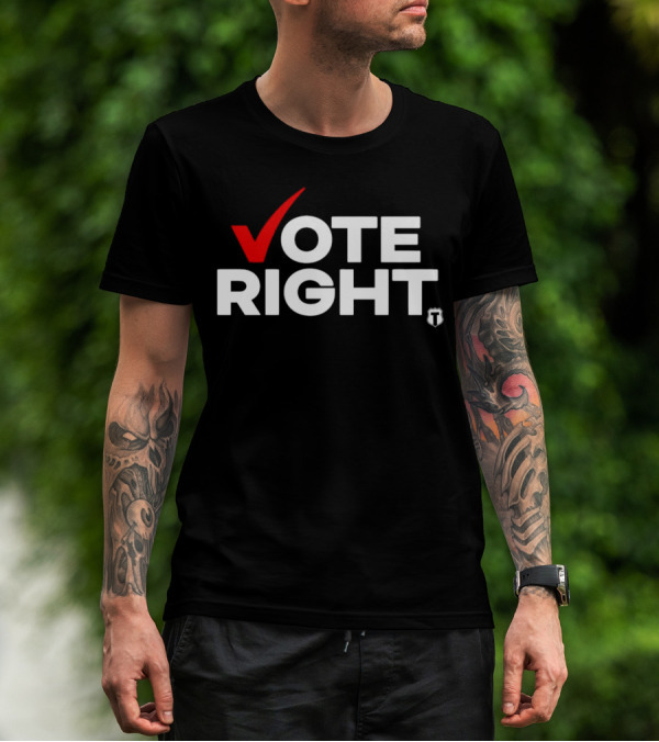 Vote Right Checkmark Emblem T-Shirt