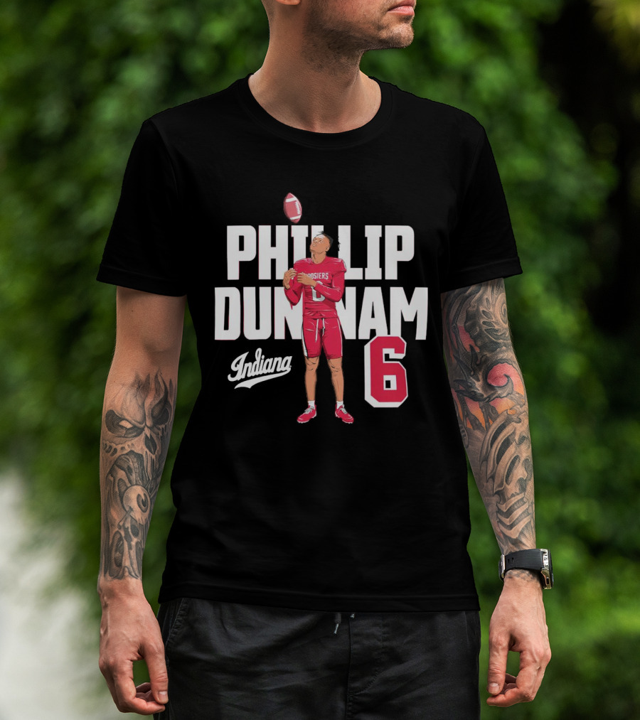 Phillip Dunnam Indiana Hoosiers 6 Football Player T-Shirt