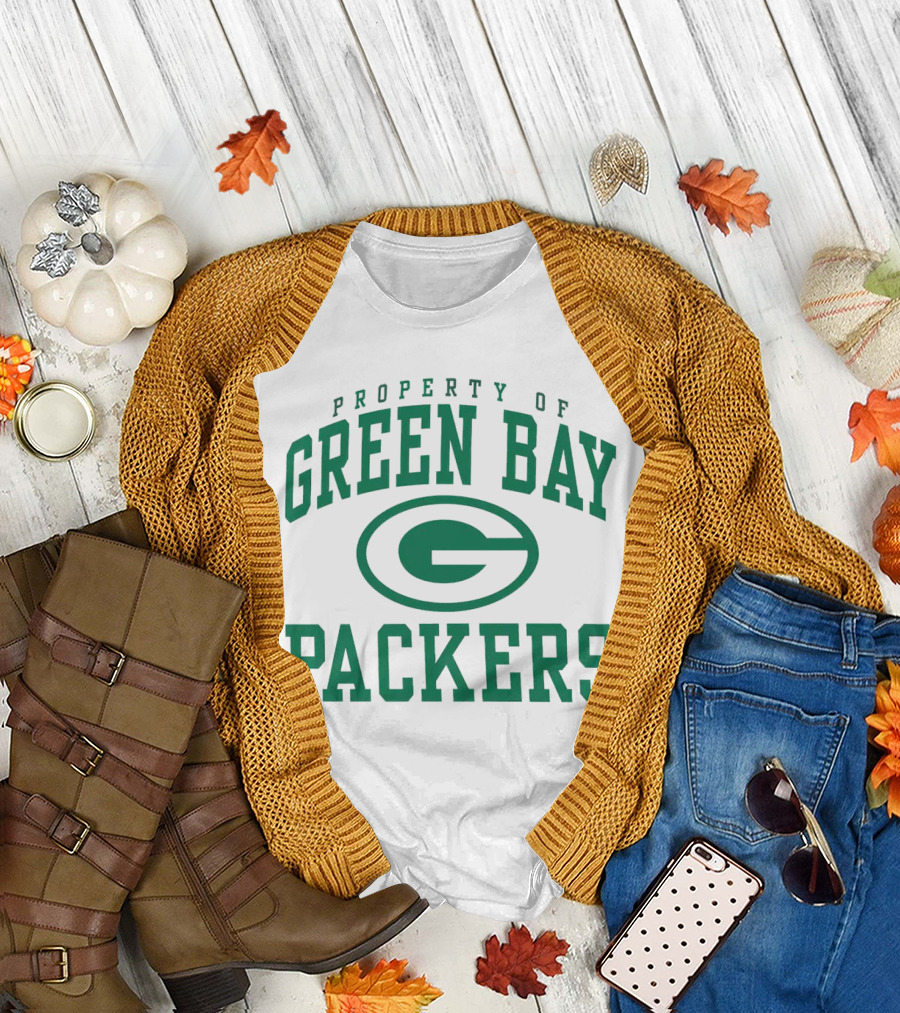 Property of Green Bay Packers Logo Green T-Shirt