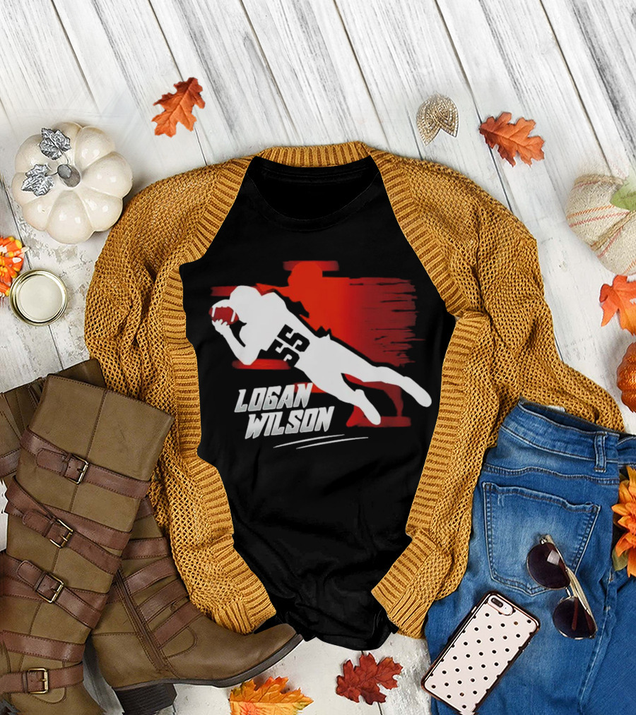 Logan Wilson NFL Diving Catch Cincinnati Bengals 55 T-Shirt