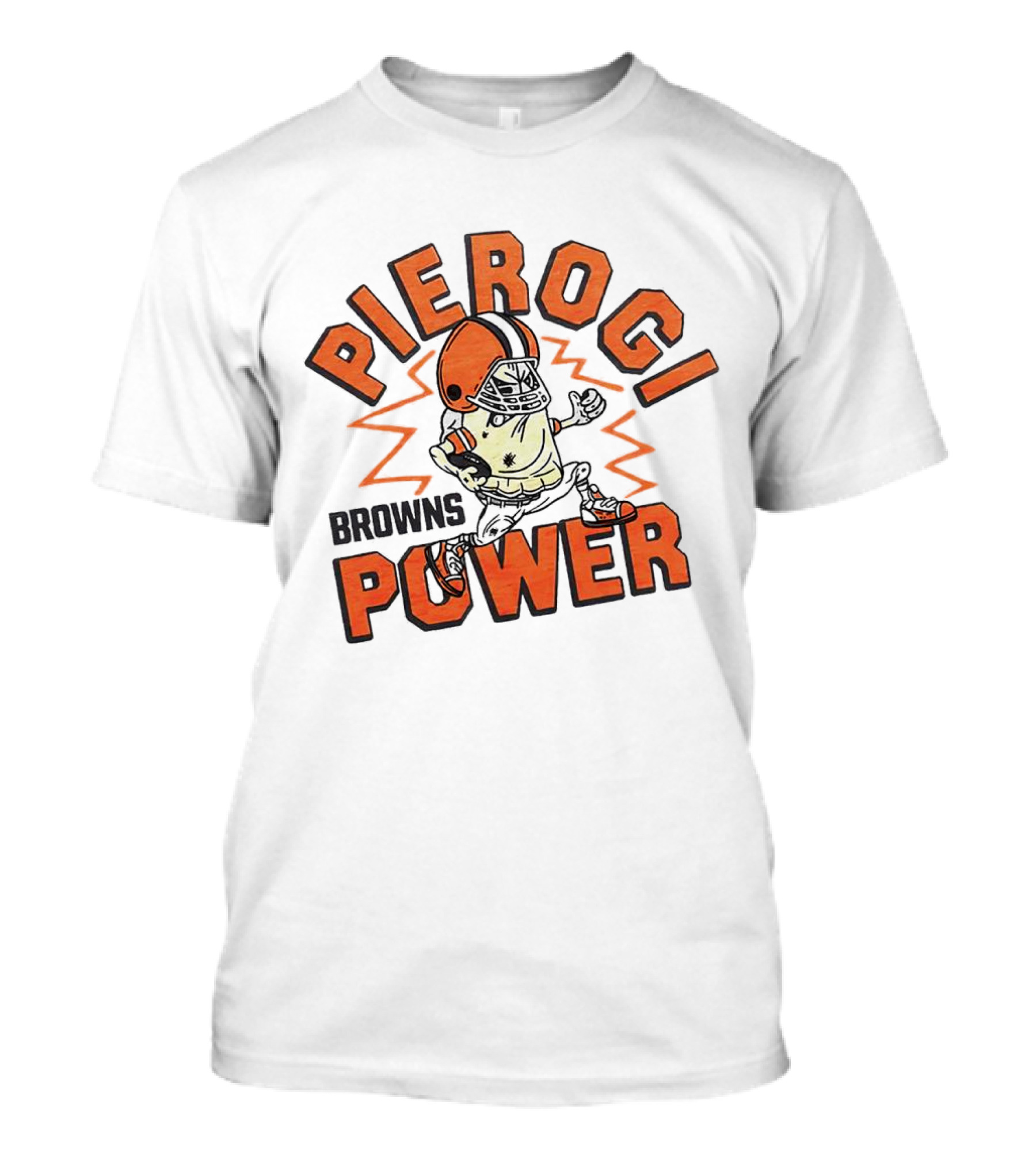 Cleveland Browns Pierogi Power Football Mascot T-Shirt