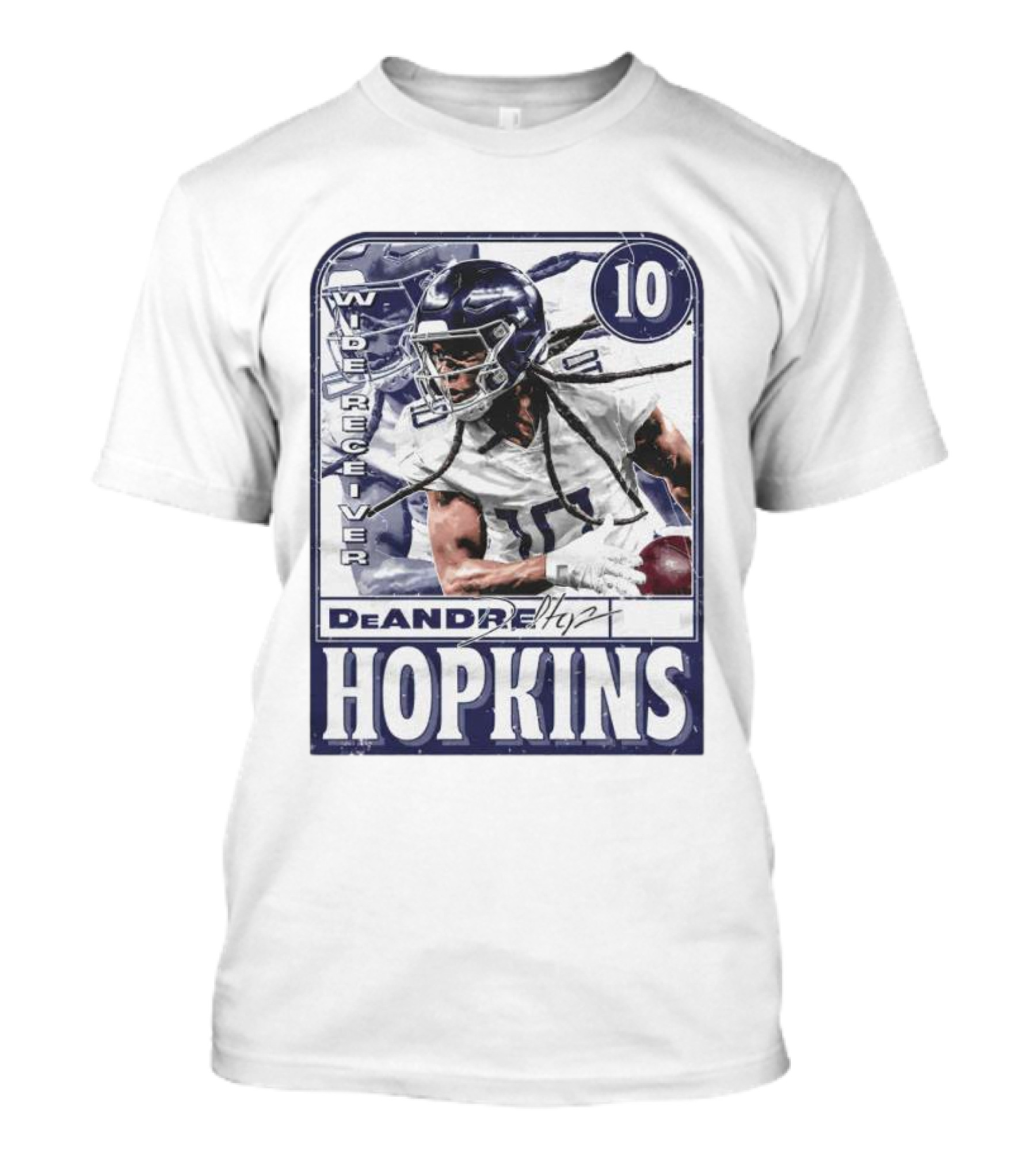 DeAndre Hopkins Tennessee Wide Receiver 10 Football Card T-Shirt
