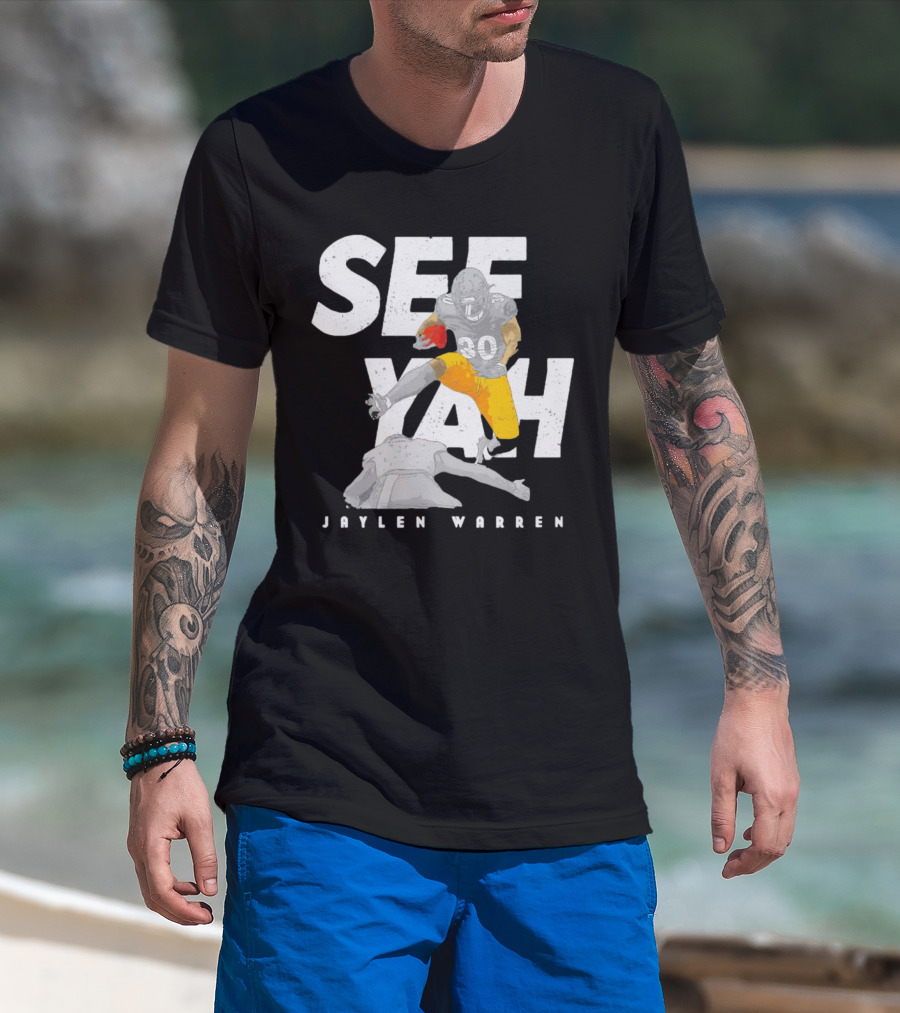 Jaylen Warren Pittsburgh See Yah Hurdle T-Shirt