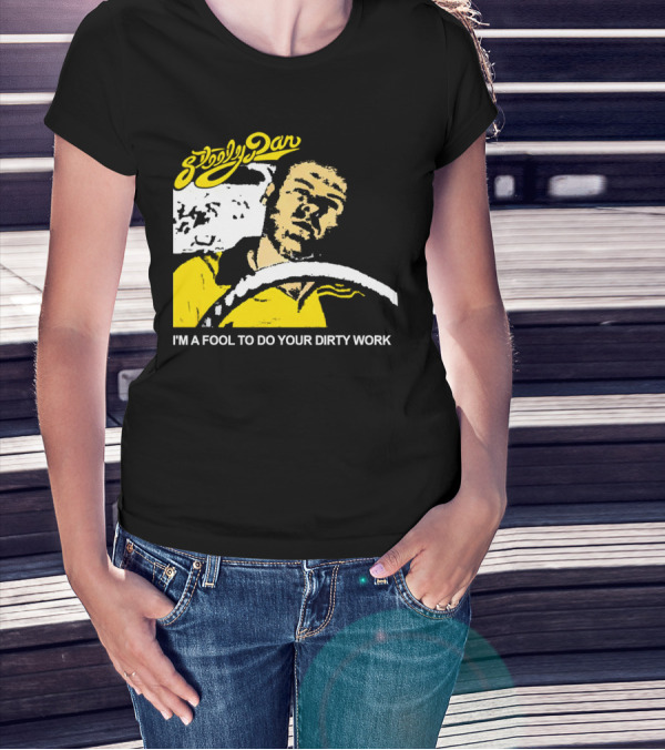 Steely Dan I'm A Fool To Do Your Dirty Work Retro Yellow Driver T-Shirt