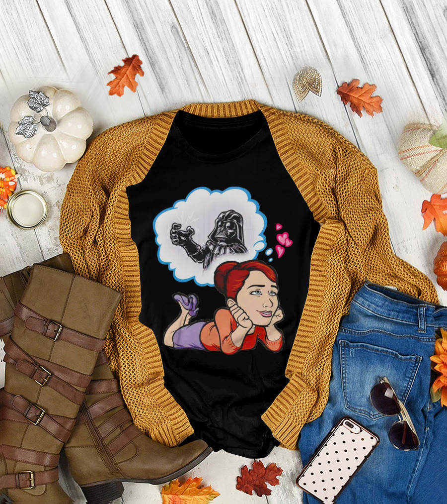 Darth Vader Use the Force Please Dreaming Hearts T-Shirt