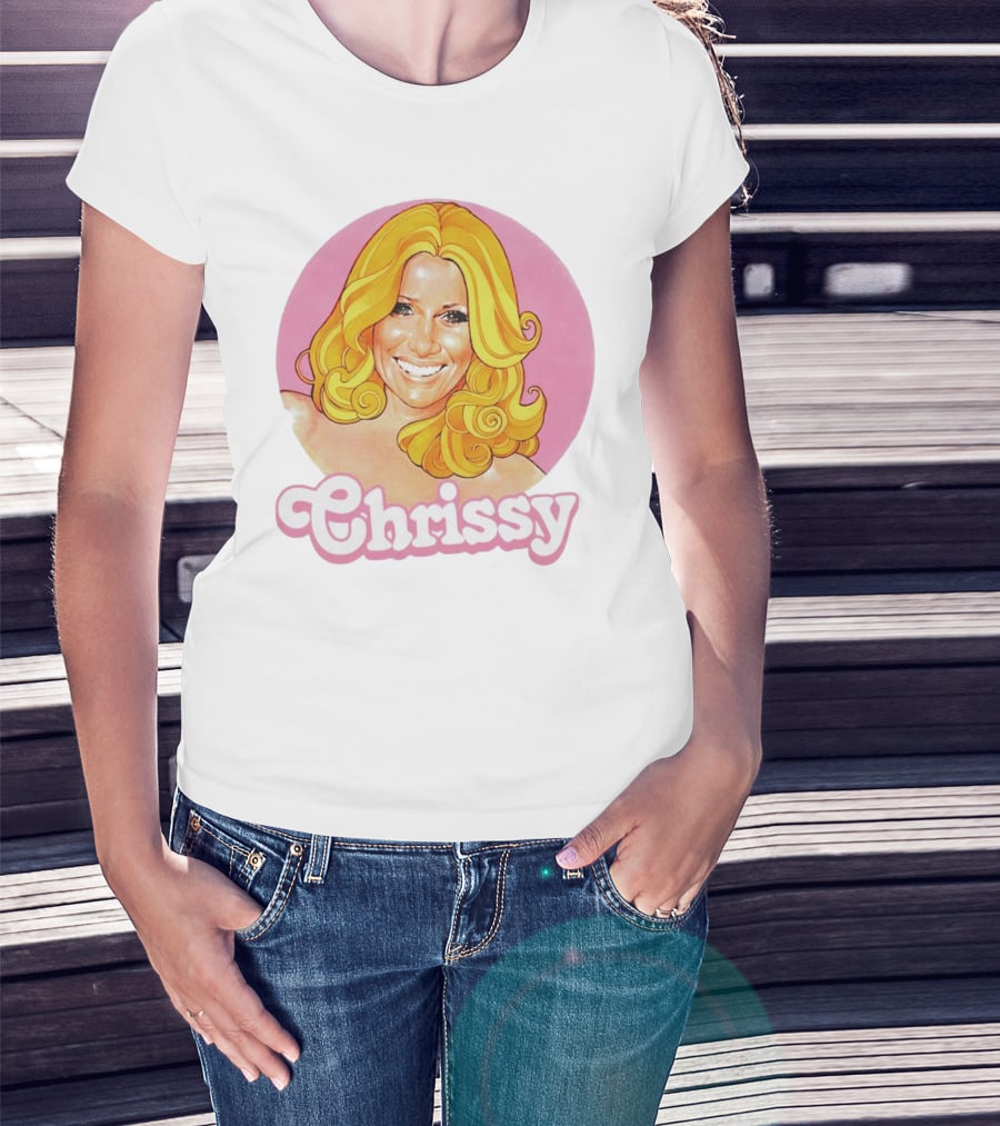 RIP Suzanne Somers Chrissy Pink Circle T-Shirt