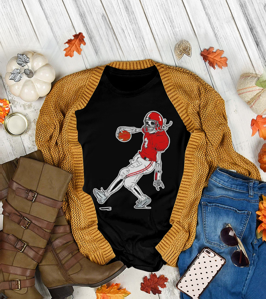 Sterling Shepard Oklahoma Sooners Tuck Fexas Skeleton Football Player T-Shirt
