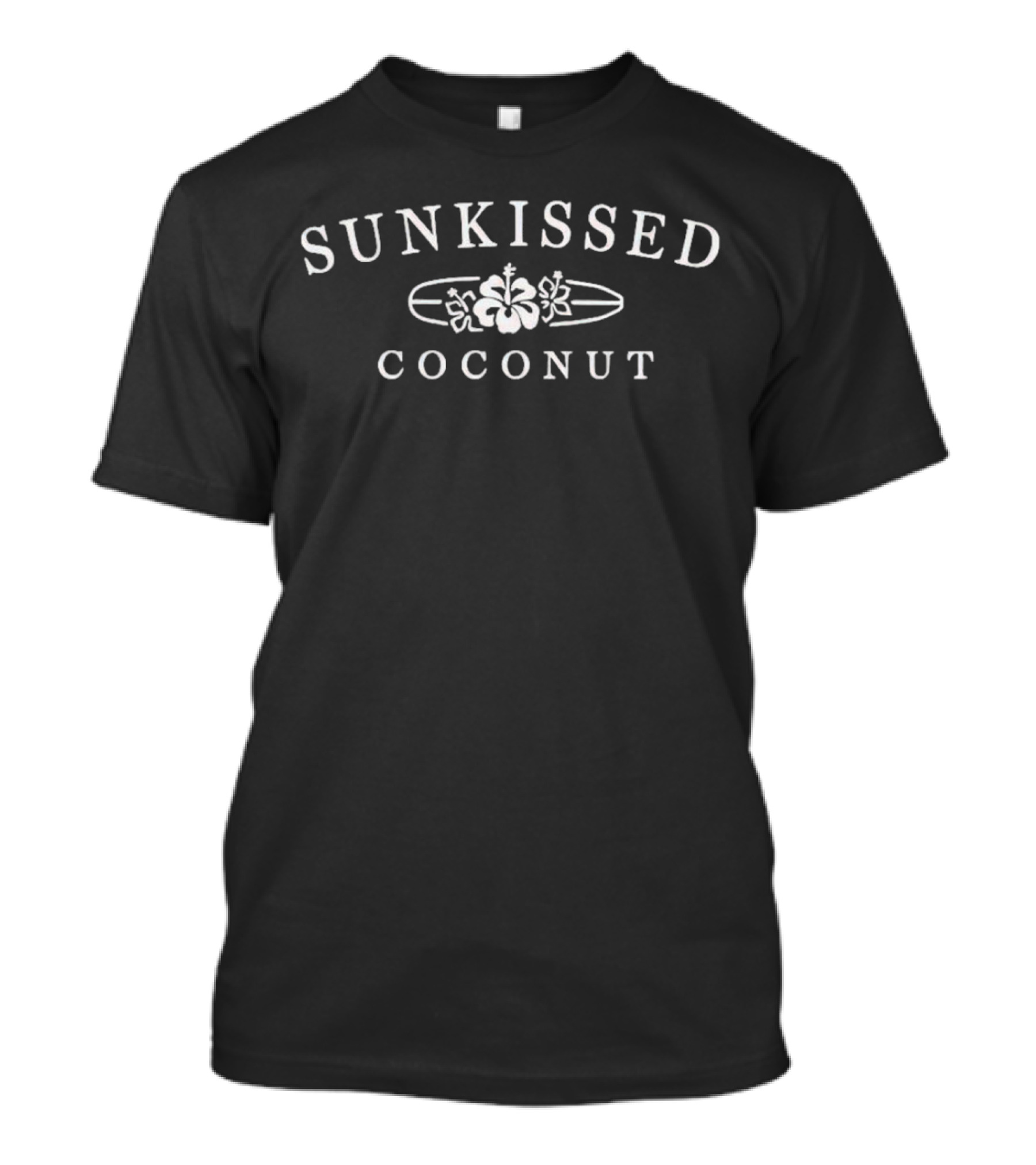 Sunkissed Coconut Hibiscus Surfboard T-Shirt