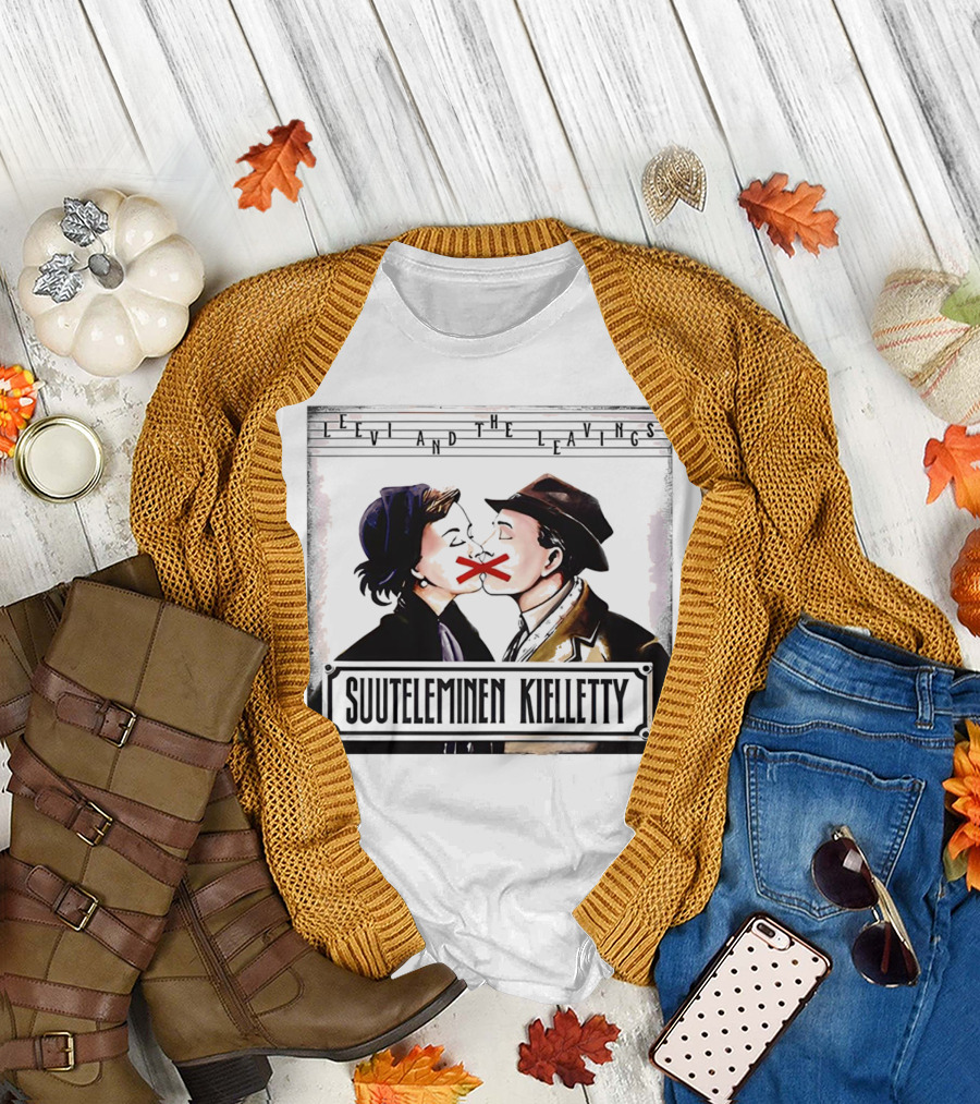Leevi and the Leavings Suuteleminen Kielletty Vintage Couple with Red Cross T-Shirt