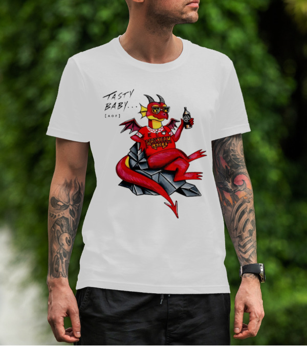 Wrexham Lager Dragon Tasty Baby Cool Style Image T-Shirt