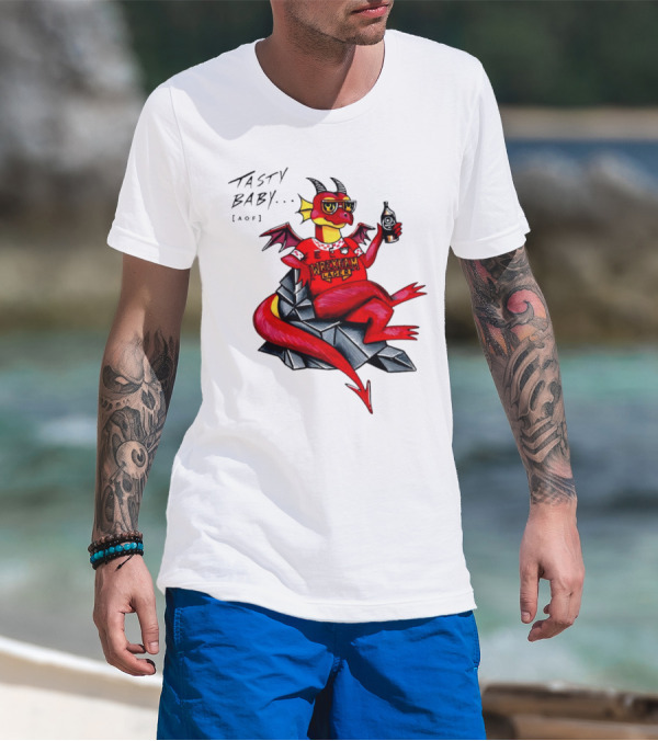 Wrexham Lager Dragon Tasty Baby Cool Style Image T-Shirt