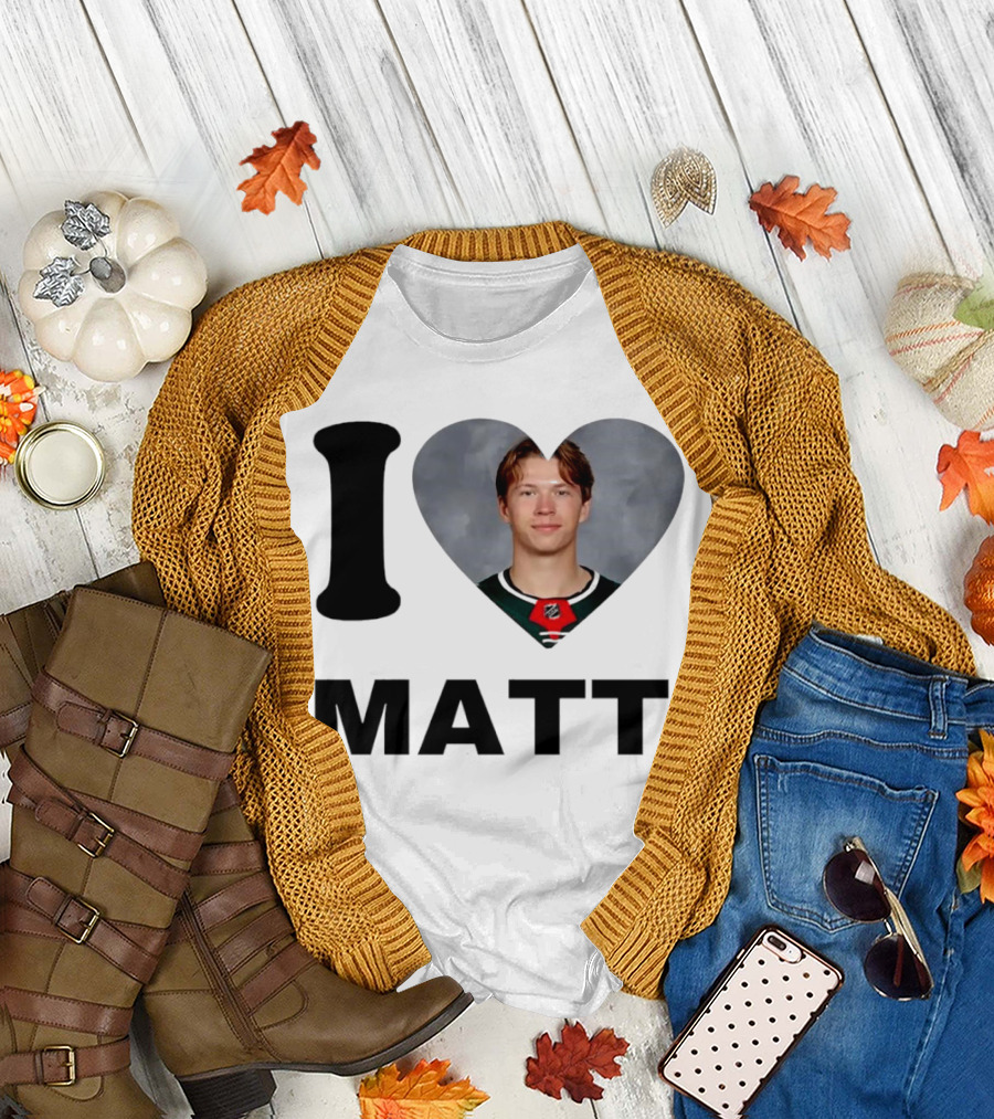 I Heart Matt Boldy Fan Love T-Shirt