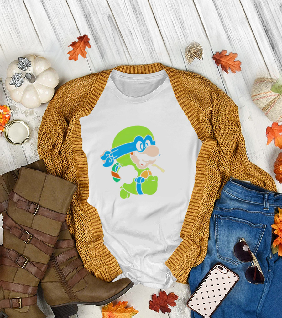 Super Mario Leo Bro Ninja Character T-Shirt