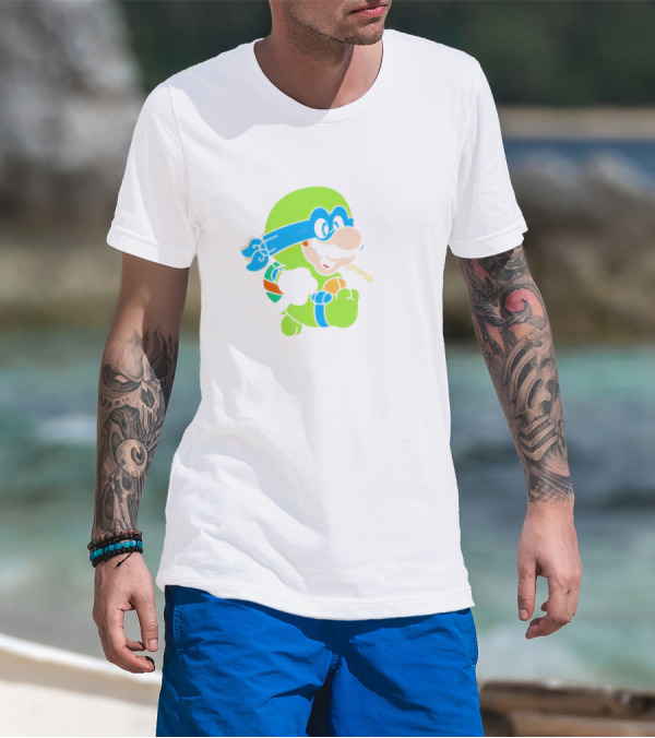 Super Mario Leo Bro Ninja Character T-Shirt