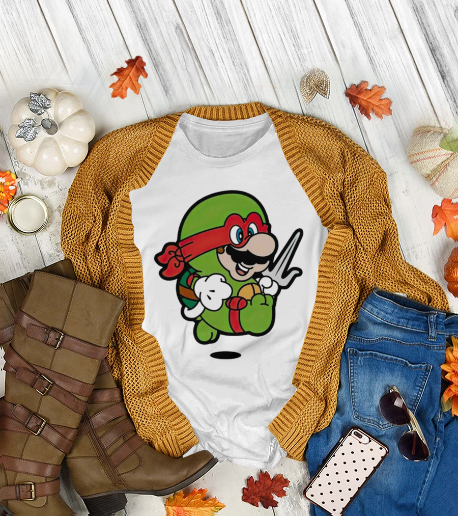 Super Mario Raph Ninja Bro Adventures T-Shirt