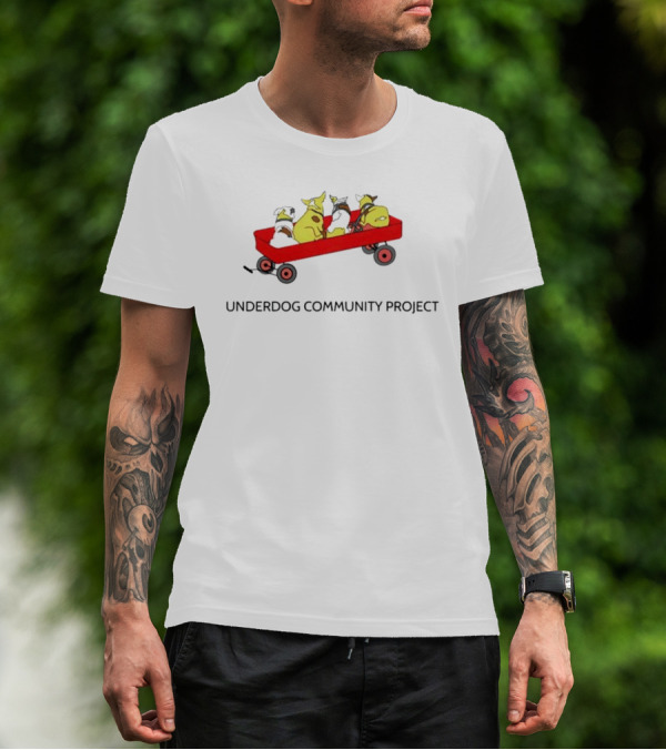 Underdog Community Project Yellow Dog Red Wagon T-Shirt