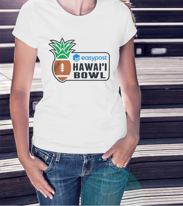 Easypost Hawai’i Bowl Pineapple Football T-Shirt