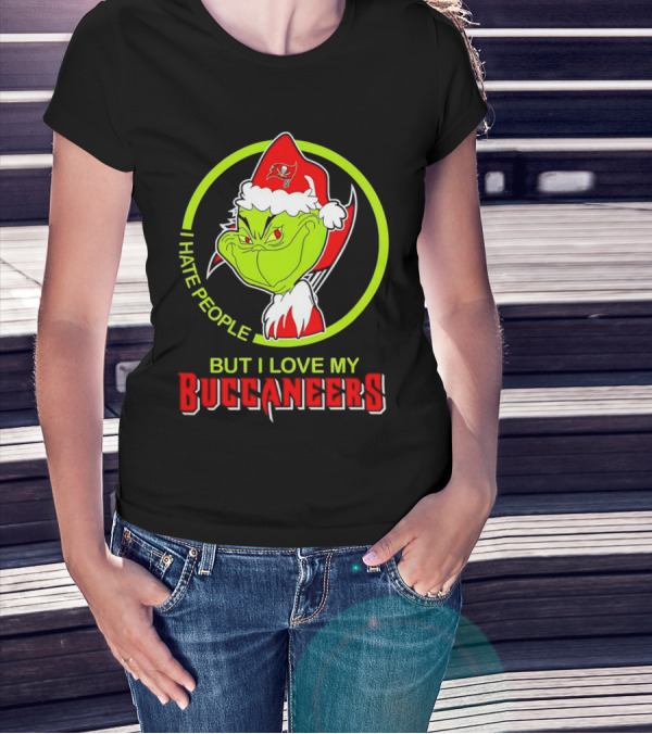Grinch I Hate People But I Love My Buccaneers T-Shirt