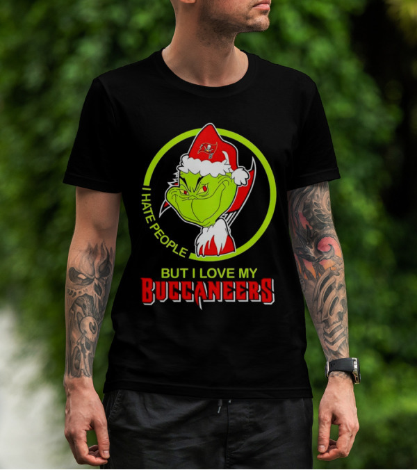 Grinch I Hate People But I Love My Buccaneers T-Shirt