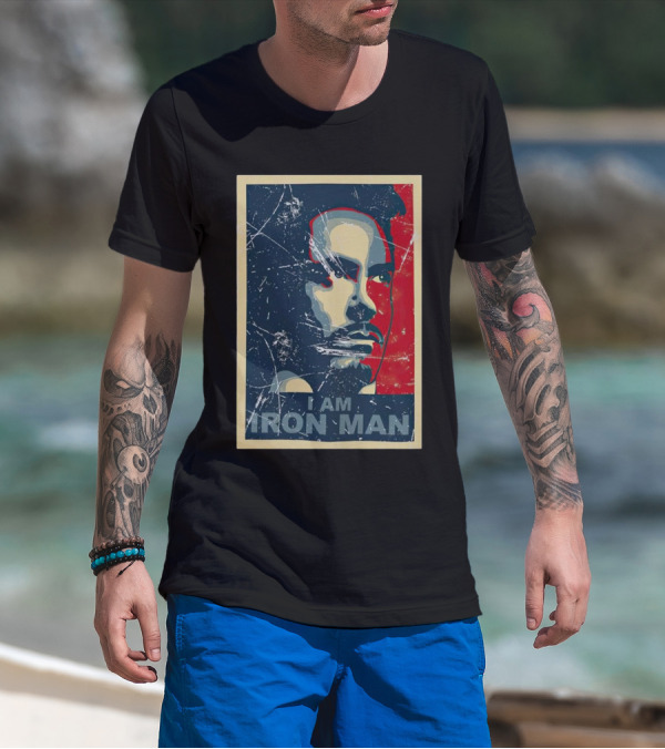 I Am Iron Man Tony Stark Vintage T-Shirt
