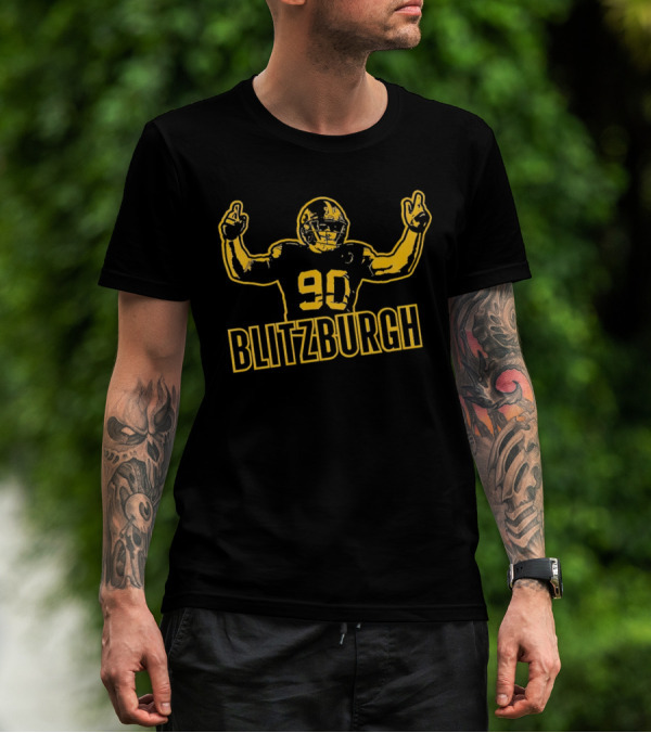 Trent Jordan Watt 90 Blitzburgh Pittsburgh Steelers T-Shirt