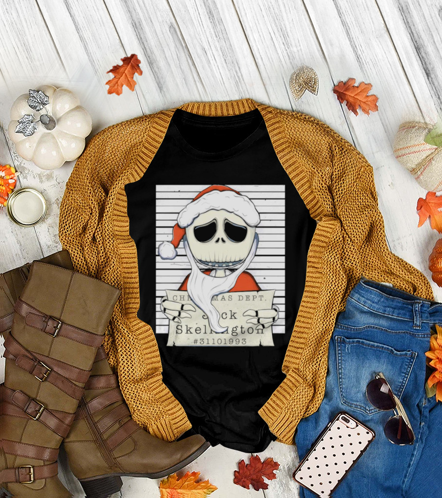 Christmas Dept Jack Skellington Santa #31101993 T-Shirt