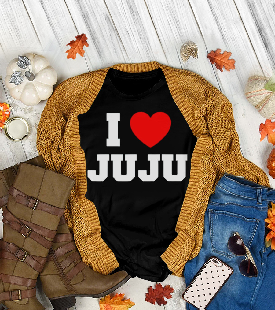 I Love Juju Red Heart T-Shirt