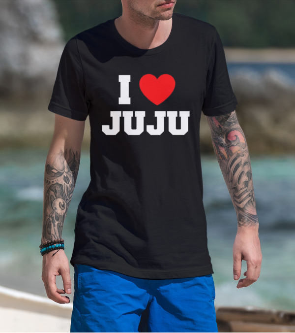 I Love Juju Red Heart T-Shirt