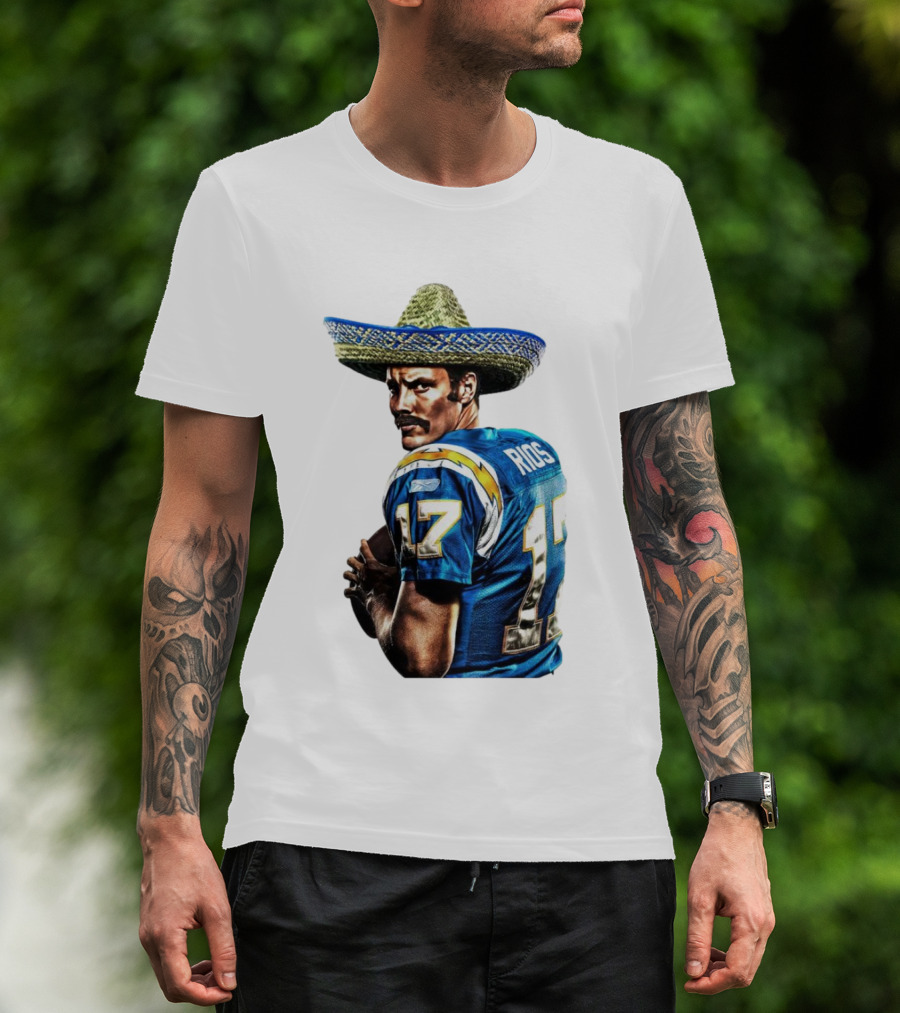 Rios 17 Los Angeles Chargers Sombrero T-Shirt