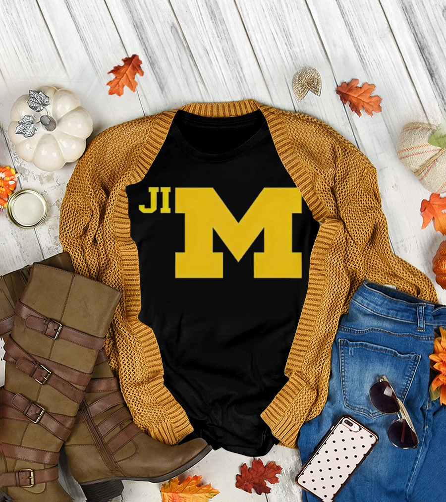 Jim Harbaugh Michigan Wolverines Big M T-Shirt