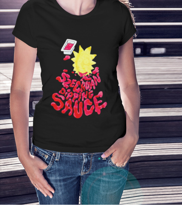 Rick And Morty Szechuan Dipping Sauce Melting Face T-Shirt