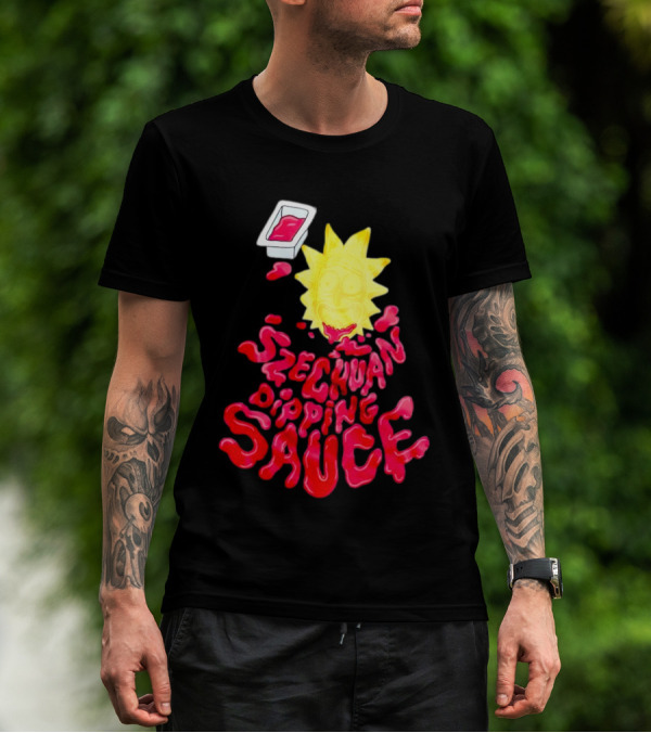 Rick And Morty Szechuan Dipping Sauce Melting Face T-Shirt