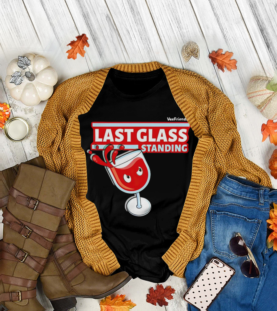VeeFriends Last Glass Standing Wine Glass Character T-Shirt