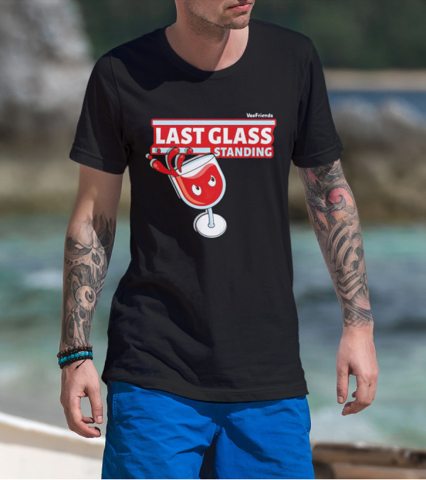 VeeFriends Last Glass Standing Wine Glass Character T-Shirt