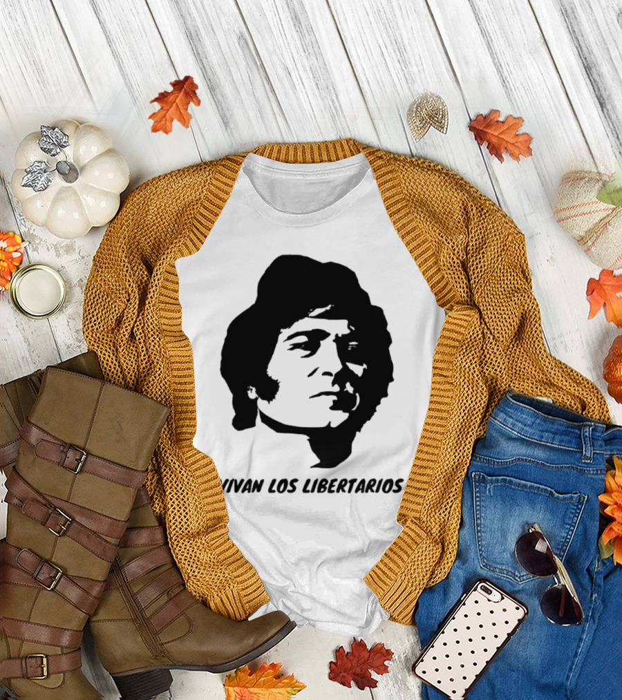 Javier Milei Vivan Los Libertarios Argentina Libertarian Movement T-Shirt