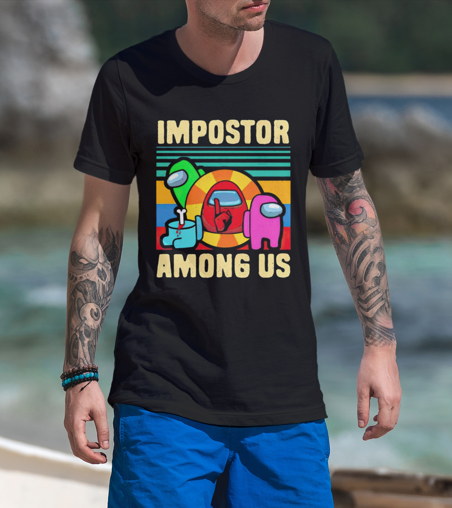 IMPOSTOR AMONG US Retro Crewmate T-Shirt