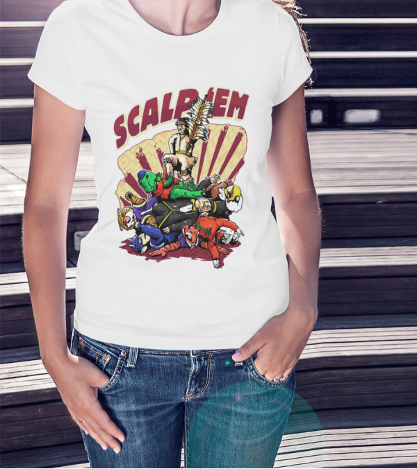 Scalp Em Florida State Seminoles Football Victory Over Rivals T-Shirt