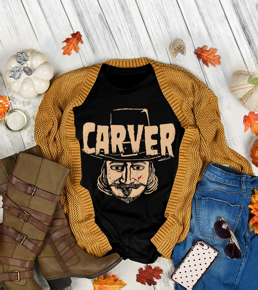 Carver John Carver Happy Thanksgiving T-Shirt
