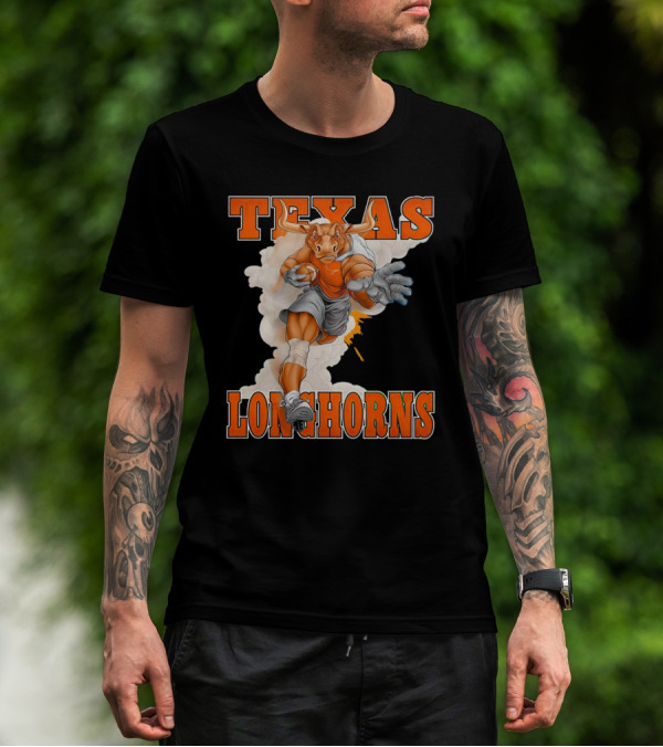 Texas Longhorns Mascot Charging Forward T-Shirt