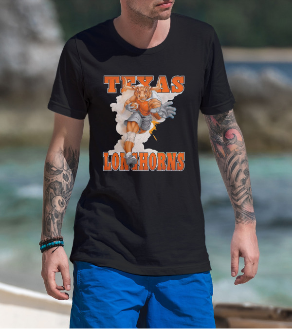 Texas Longhorns Mascot Charging Forward T-Shirt