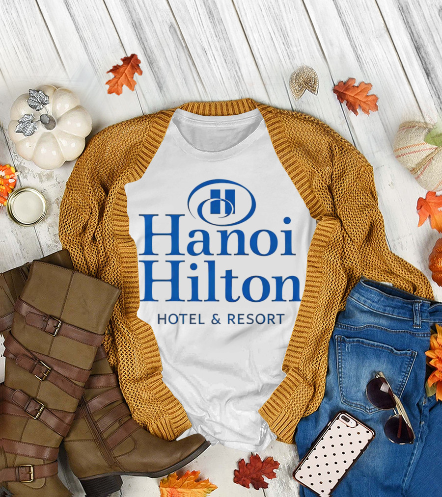 Hanoi Hilton Hotel and Resort Logo Emblem T-Shirt