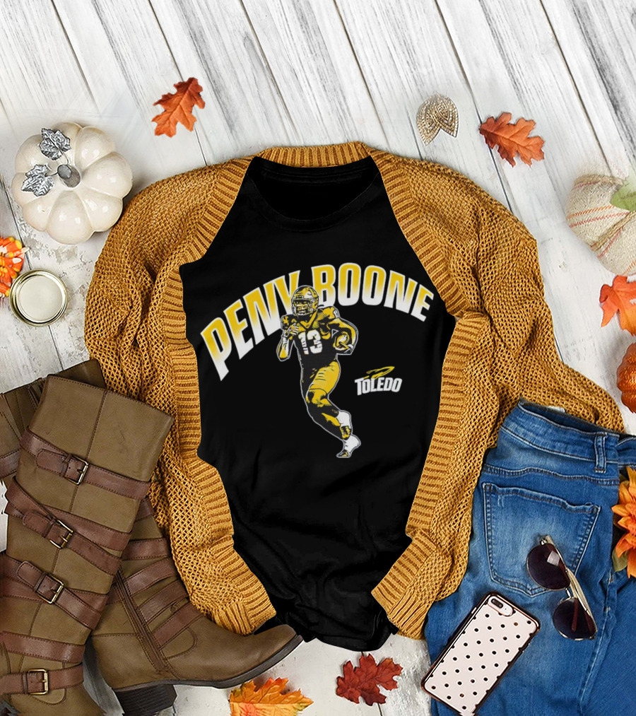 Peny Boone 13 Toledo Rockets Football T-Shirt