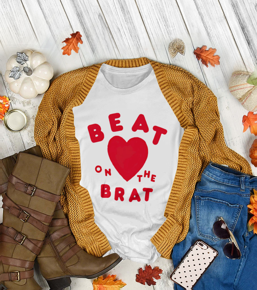 Beat on the Brat Red Heart T-Shirt