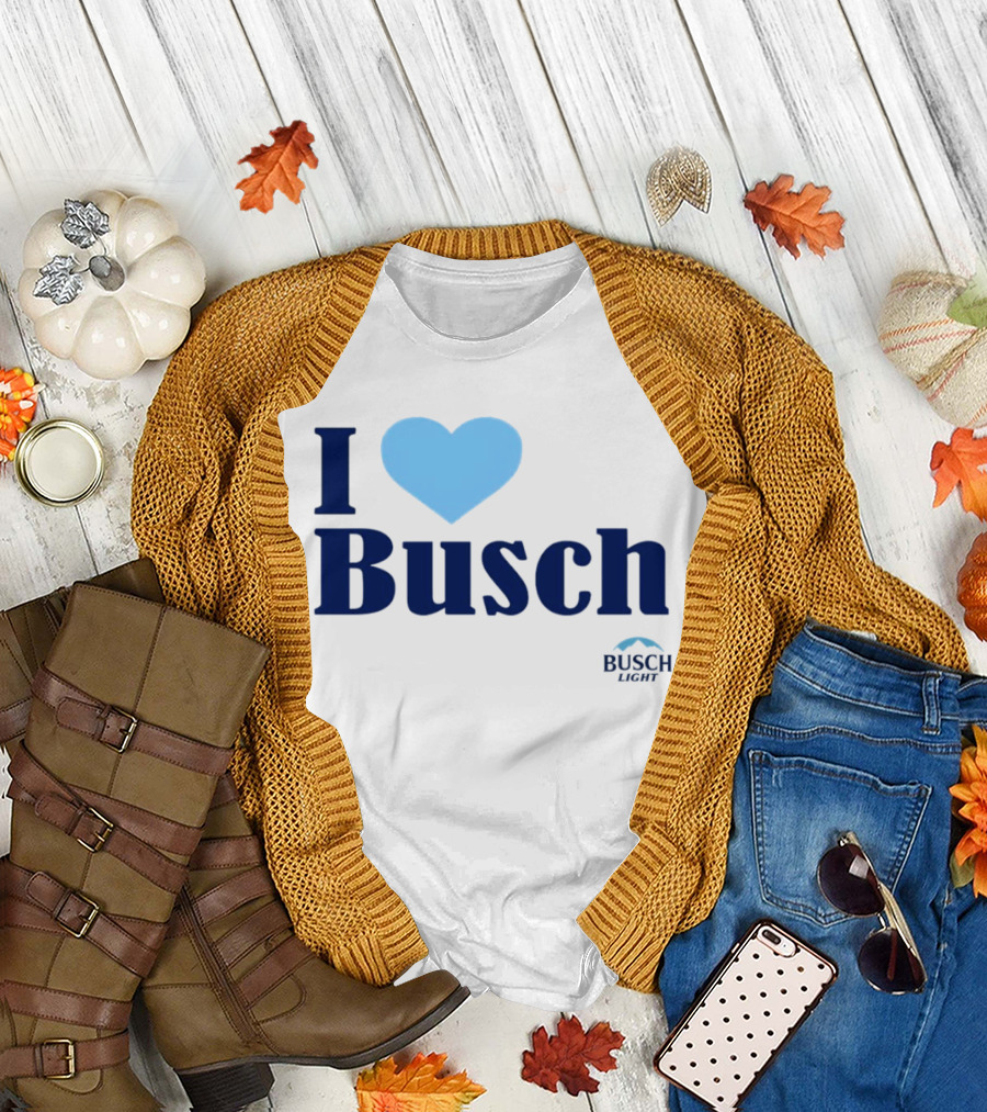 I Love Busch Light Busch Heart T-Shirt