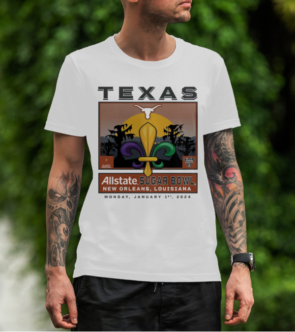 Texas Longhorns Allstate Sugar Bowl New Orleans January 1, T-Shirt