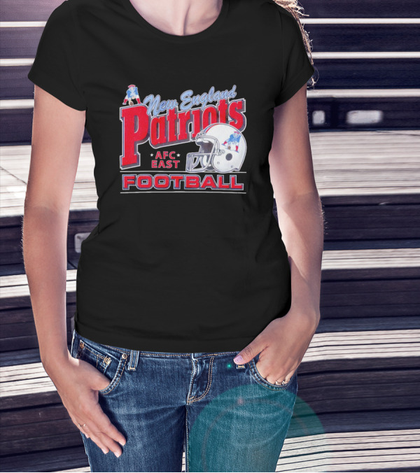 New England Patriots AFC East Football Helmet T-Shirt